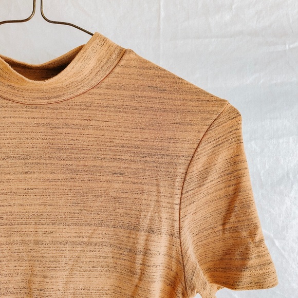 banana heathered mock neck top - Picture 3 of 3